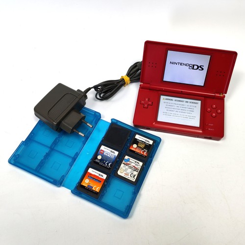 Nintendo lite rot - lite, crimson